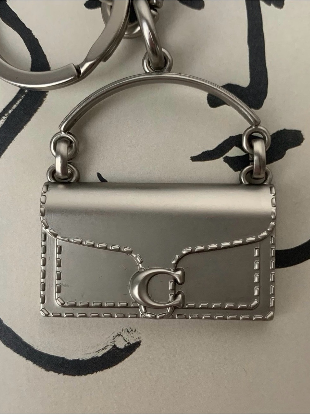 Coach Tabby Bag Charm Featuring the Iconic “C” Logo Hardware - Picture 3 of 4